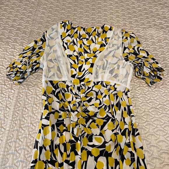 Like New! Rixo Ariel Silk Tulip Midi Dress Size S/P - Picture 8 of 11